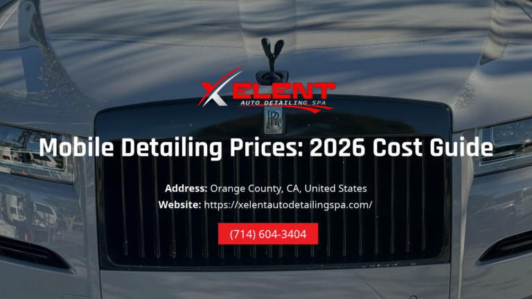 Mobile Detailing Prices 2026 Cost Guide